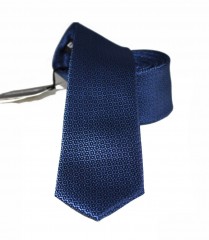                    NM slim szövött nyakkendő - Sötétkék mintás Mintás nyakkendők